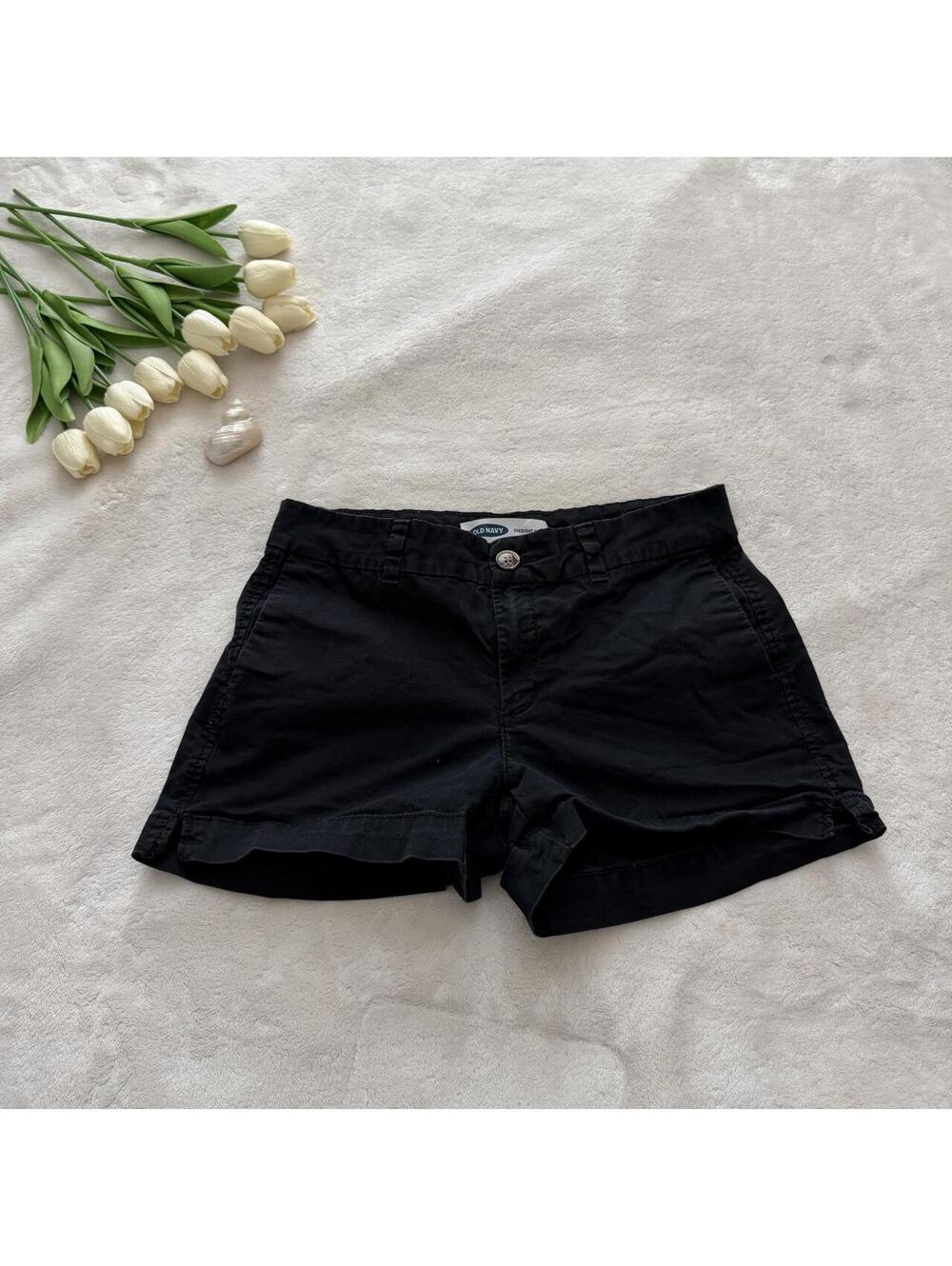 Old Navy black cotton shorts